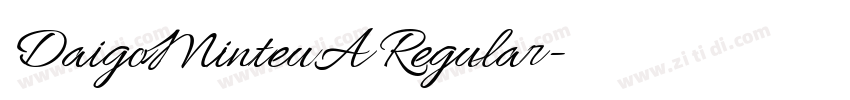 DaigoMinteuA Regular字体转换
